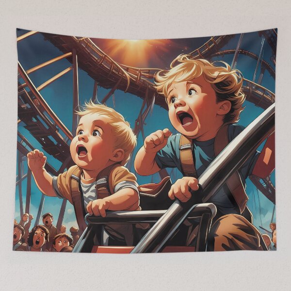 Item preview, Toddlers riding a rollercoaster designed and sold by Colin Bentham.