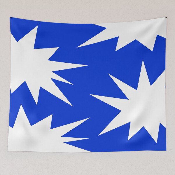 Item preview, Abstract geometric pattern - blue. designed and sold by K.S ART.