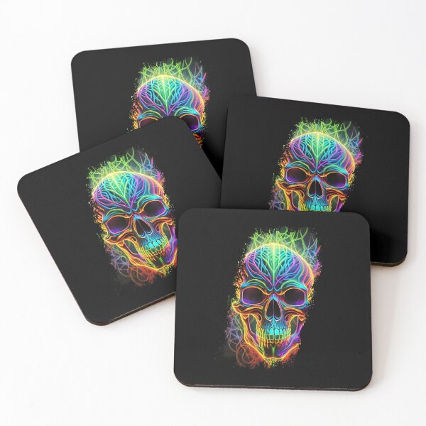 Item preview, Colorful terrifying light skull designed and sold by Boogeyman Bill.