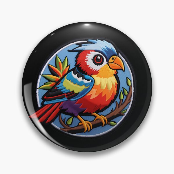 Item preview, Colorful Bird, Funny Iron On Patches designed and sold by saloui.