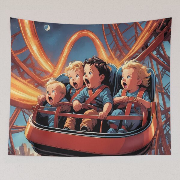 Item preview, Toddlers riding a rollercoaster designed and sold by Colin Bentham.
