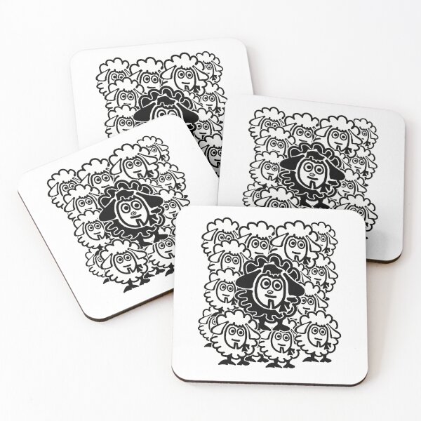 Item preview, Many sheep - flock of sheep designed and sold by vibeno1.