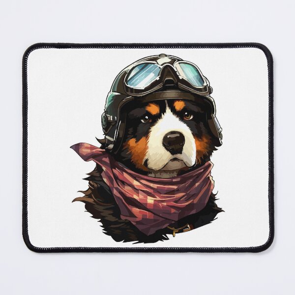 Item preview, Cute Bernese Mountain Dog Adventurer Portrait designed and sold by TomFrontierArt.