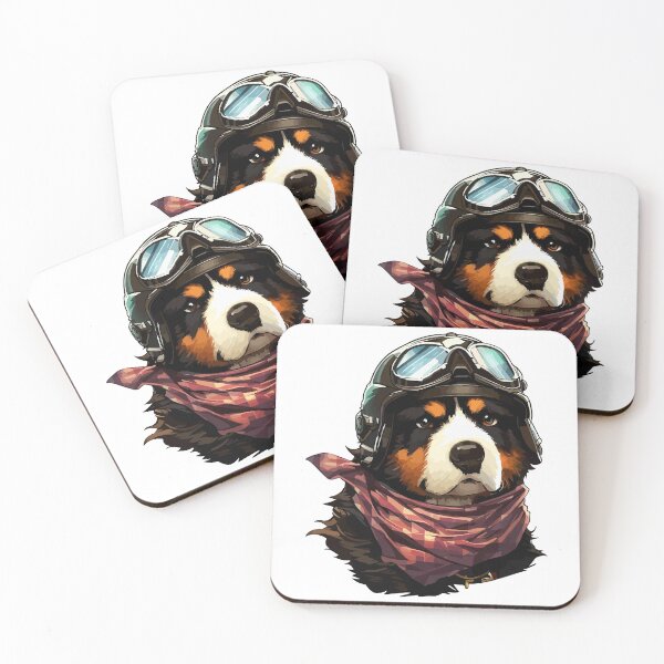 Item preview, Cute Bernese Mountain Dog Adventurer Portrait designed and sold by TomFrontierArt.
