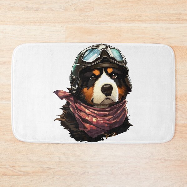 Item preview, Cute Bernese Mountain Dog Adventurer Portrait designed and sold by TomFrontierArt.