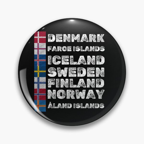 Item preview, Nordic Flags Pride - Scandinavian Countries Emblematic designed and sold by ElLocoMus.
