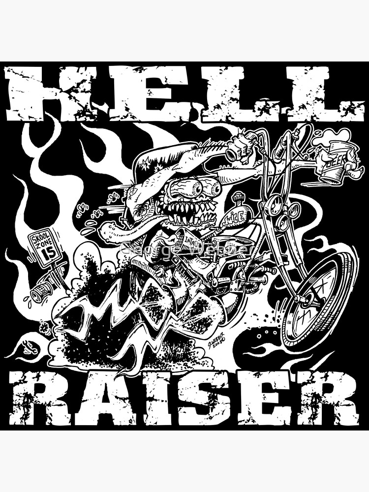 Thumbnail 3 of 3, Poster, HELL RAISER designed and sold by George Webber.