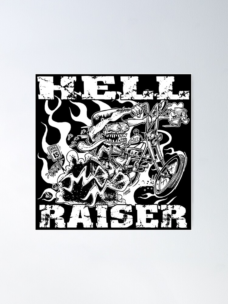 Thumbnail 2 of 3, Poster, HELL RAISER designed and sold by George Webber.