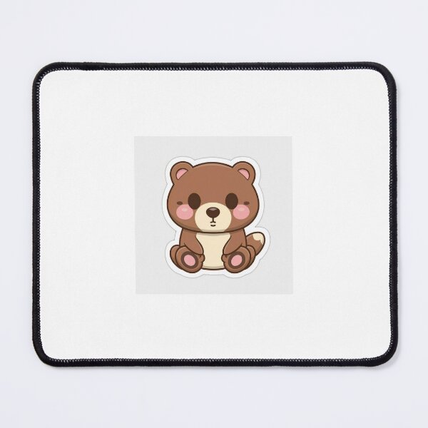 Item preview, Cute Bear Plush with Rosy Cheeks designed and sold by LumeaArt.