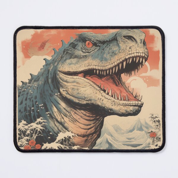 Item preview, Giant angry vintage dinosaur t-rex in Japan designed and sold by astercat.