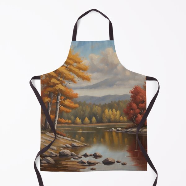 Item preview, Autumn Lake Landscape | Vintage Art Print designed and sold by JM-ESTONIA.