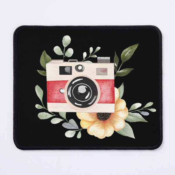 Item preview, Elegant minimalist watercolor floral flower Vintage retro camera. Photographer. designed and sold by Unitepeople.