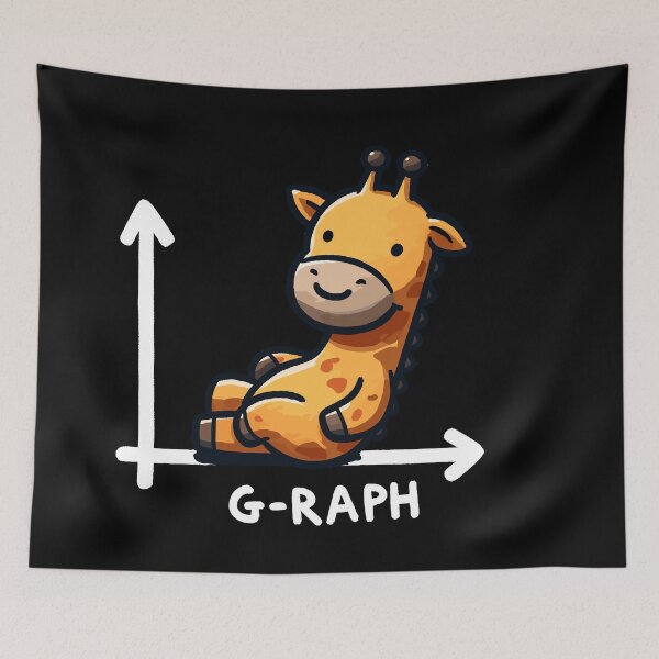 Item preview, Graph giraffe designed and sold by DoodleDashShop.