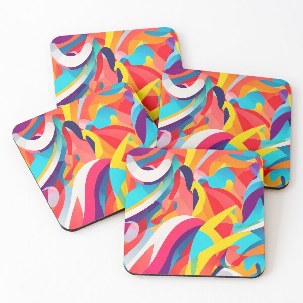 Item preview, Mix of abstract shapes, lines, and vibrant colors designed and sold by CoolPixels.