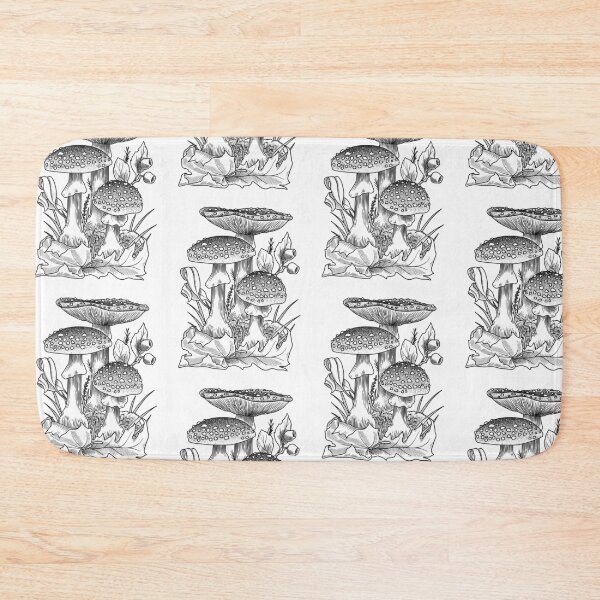 Item preview, Mushrooms Etching designed and sold by Idle Morrow.