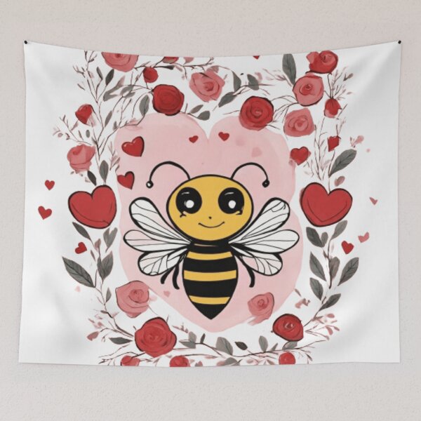 Item preview, Adorable bee Valentines day designed and sold by Shtex.
