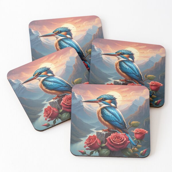 Item preview, Kingfisher and Rose designed and sold by NerdscapeDC.