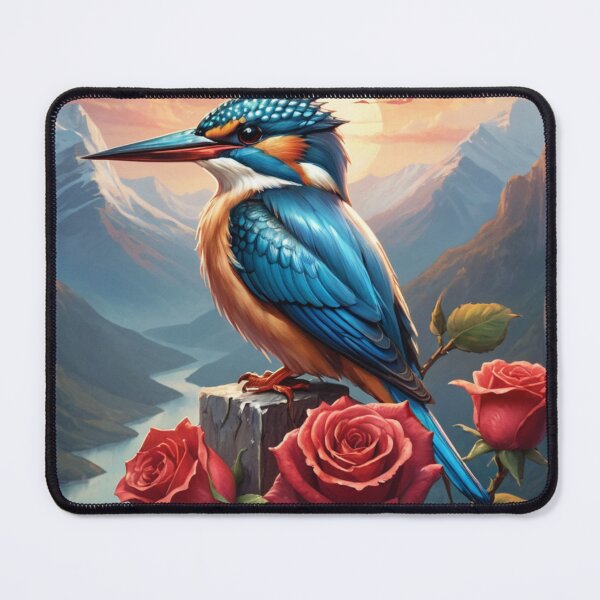 Item preview, Kingfisher and Rose designed and sold by NerdscapeDC.