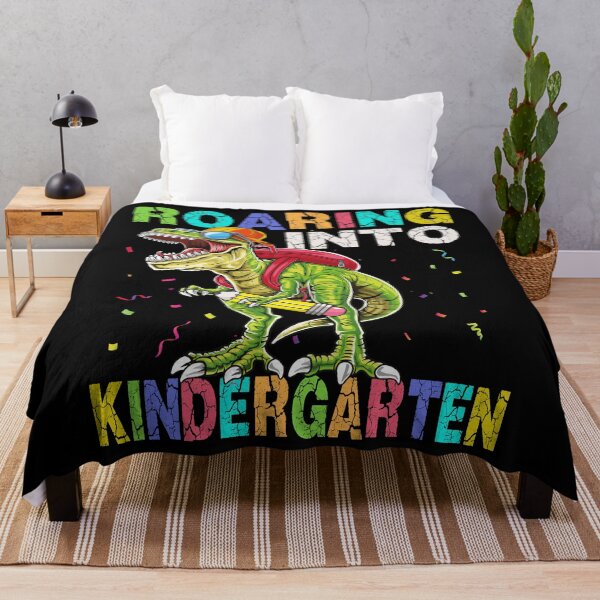 Item preview, Roaring Into Kindergarten Dinosaur T Rex Back to School Boys designed and sold by MobyStickers.