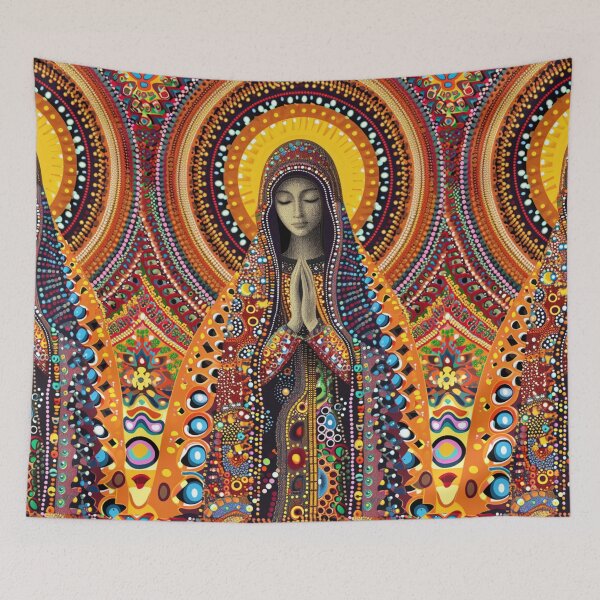 Item preview, Divine Mosaic - Theotokos Inspired Art Print designed and sold by Nicholas Panek.