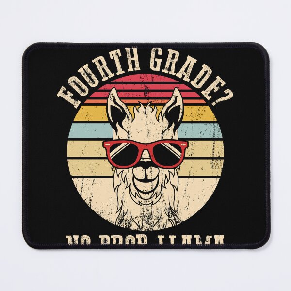 Item preview, Fourth Grade No Prob-Llama Teacher Student Back to School designed and sold by MobyStickers.