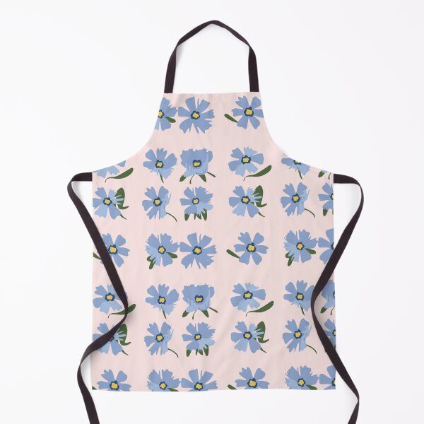 Item preview, Blue Minimal Flower Pattern  designed and sold by PatternInArt.