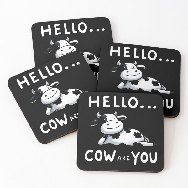 Item preview, How are you Cow? designed and sold by DoodleDashShop.