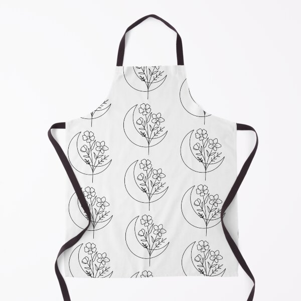 Item preview, Simple Moon and Flowers designed and sold by Idle Morrow.
