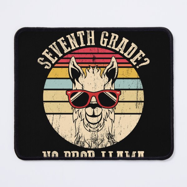 Item preview, Seventh Grade No Prob-Llama Teacher Student Back to School designed and sold by MobyStickers.