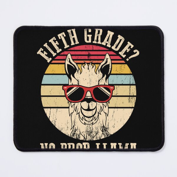 Item preview, Fifth Grade No Prob-Llama Teacher Student Back to School designed and sold by MobyStickers.