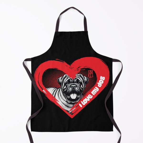 Item preview, I Love My Dogue de Bordeaux - Brave dog - I Love my dog designed and sold by ArtProjectShop.