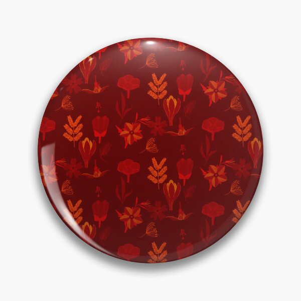 Item preview, Earthy red floral patterned design. designed and sold by Meteryards.