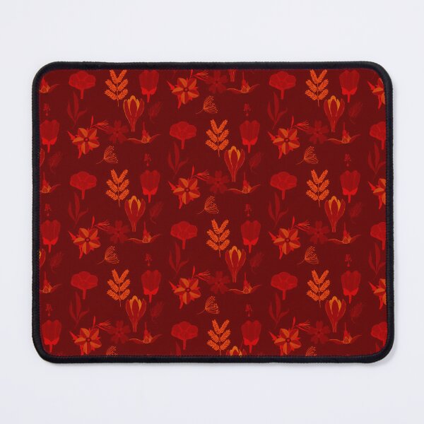 Item preview, Earthy red floral patterned design. designed and sold by Meteryards.