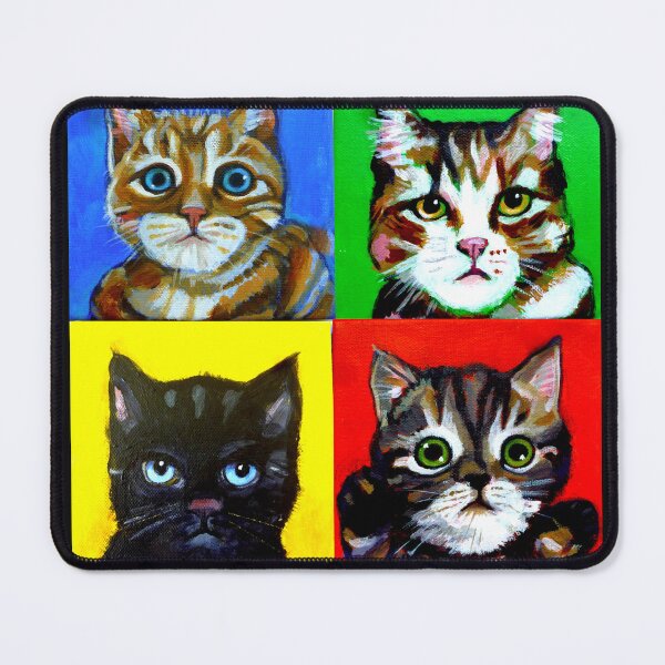 Item preview, 4 cat mugshots designed and sold by kathy archbold.