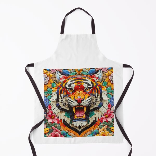 Item preview, Multicoloured Tiled Tiger designed and sold by Mugpics.
