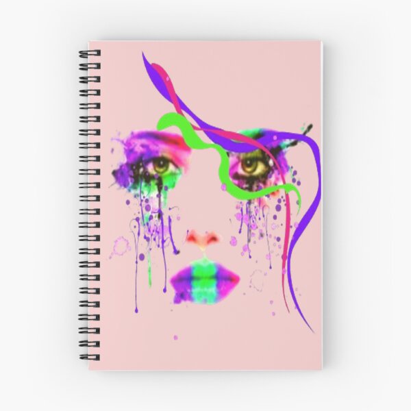 Item preview, Abstract arty Face,  Bohemian design, Abstraction, bold colorful abstract playful design inspired by nature designed and sold by Adri Barnard.