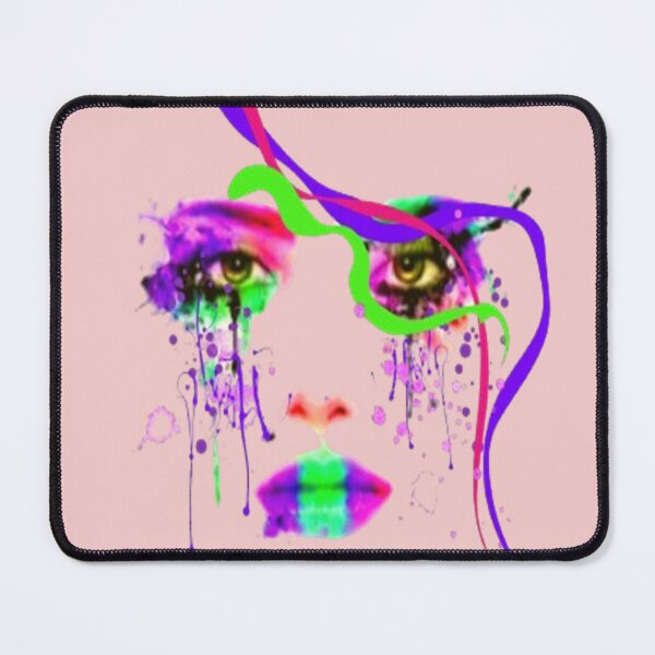 Item preview, Abstract arty Face,  Bohemian design, Abstraction, bold colorful abstract playful design inspired by nature designed and sold by Adri Barnard.