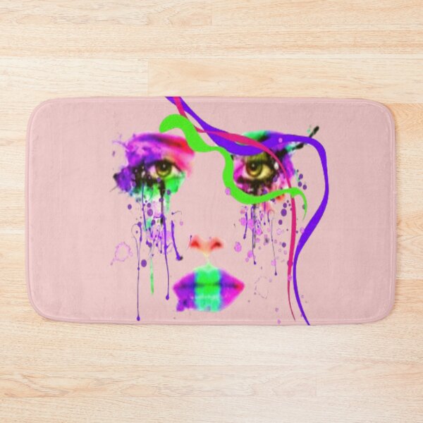 Item preview, Abstract arty Face,  Bohemian design, Abstraction, bold colorful abstract playful design inspired by nature designed and sold by Adri Barnard.