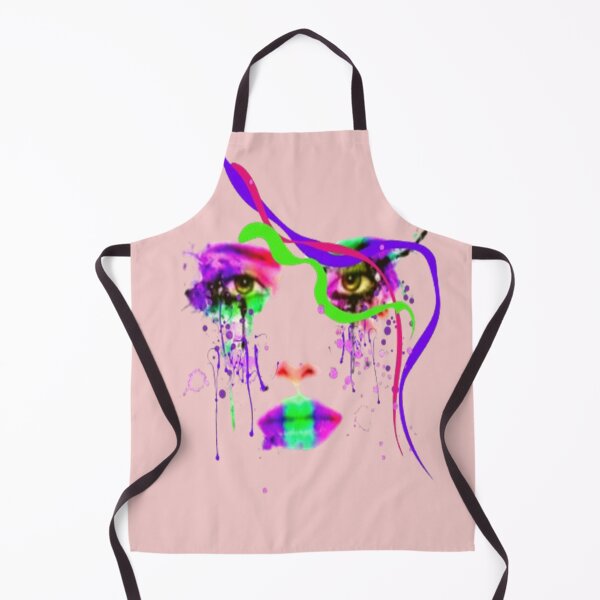 Item preview, Abstract arty Face,  Bohemian design, Abstraction, bold colorful abstract playful design inspired by nature designed and sold by Adri Barnard.