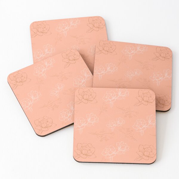 Item preview, Peach floral  designed and sold by Haybow-Podge.