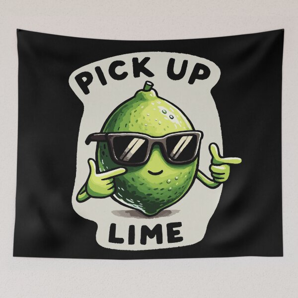 Item preview, Pick up Line Green Lime designed and sold by DoodleDashShop.