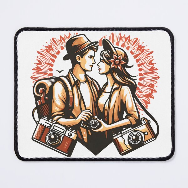Item preview, Couple in love Travel to world together  designed and sold by vectorillus.