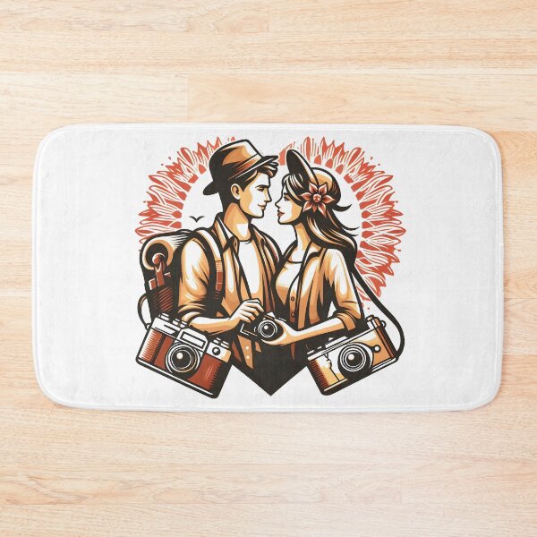 Item preview, Couple in love Travel to world together  designed and sold by vectorillus.