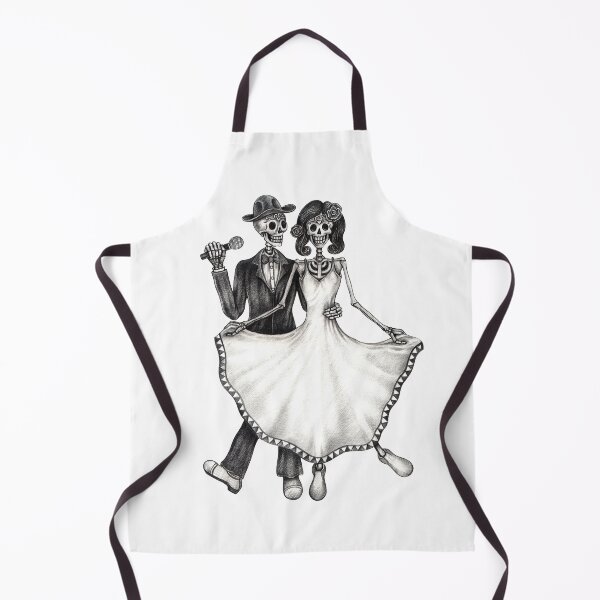 Item preview, Sugarskull couple wedding sing a song celebration day of the dead. designed and sold by Jiwsurreal.