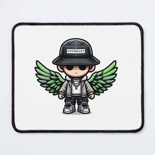 Item preview, Doll With Green Wings in StreetWear designed and sold by Andrew Frelas.