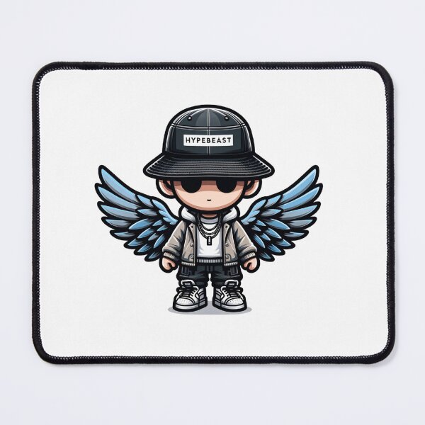 Item preview, Doll With Blue Wings in StreetWear designed and sold by Andrew Frelas.