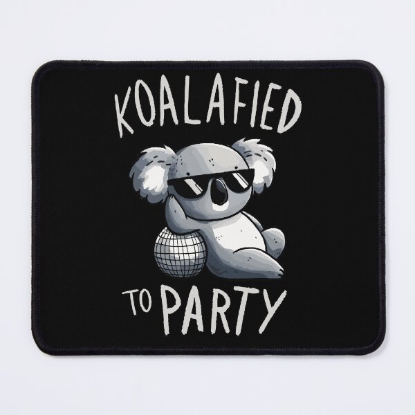 Item preview, Koalified to Party Disco Koala designed and sold by DoodleDashShop.