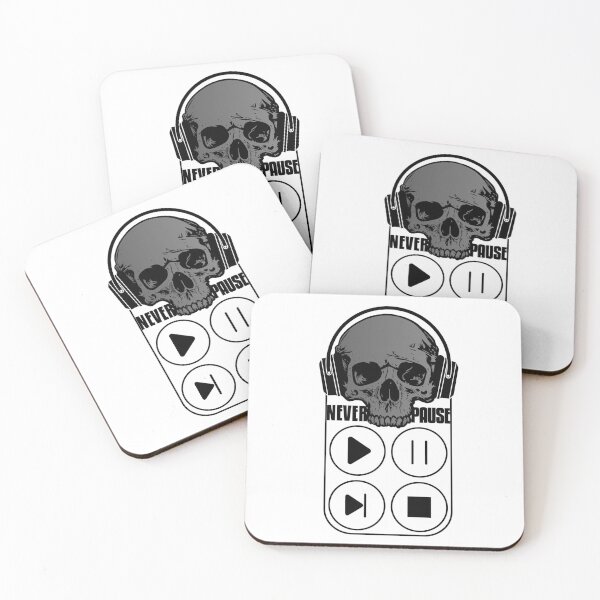 Item preview, Never Pause...Just Play (grey) designed and sold by Alien-Theory.