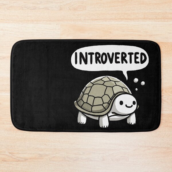 Item preview, Introverted but happy turtle designed and sold by DoodleDashShop.