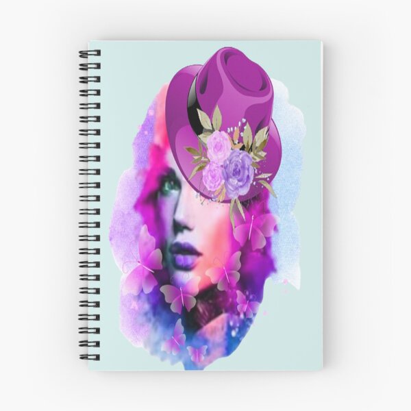Item preview, Abstract Lady with Hat,  Bohemian design, Abstraction, bold colorful abstract playful design inspired by nature designed and sold by Adri Barnard.